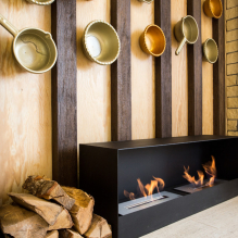 Biofireplace in the interior: types, device, body decoration, design and decor-11
