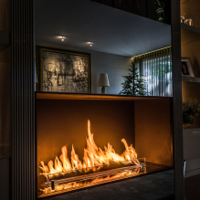 Biofireplace in the interior: types, device, body decoration, design and decor-16