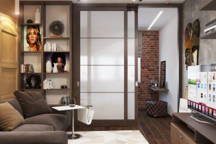 Interior of a 1-room apartment 48 sq. m.