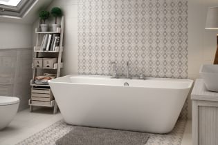 Gray tiles in the bathroom: features, photos