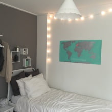 Garland in the interior: design options, photo-5