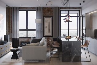 Apartment design 63 sq. m. - kopeck piece project