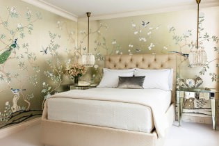 The choice of wallpaper for the bedroom: design, photo, combination options