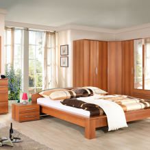 Corner wardrobe in the bedroom: types, content, sizes, design-4