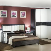 Corner wardrobe in the bedroom: types, content, sizes, design-15