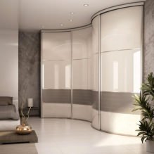 Corner wardrobe in the bedroom: types, content, sizes, design-13