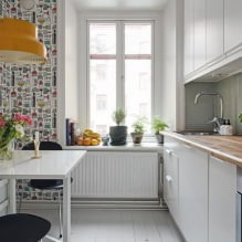 How to choose wallpaper for a small kitchen? -15