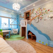 Swing in the apartment: views, choice of installation location, the best photos and ideas for the interior-10