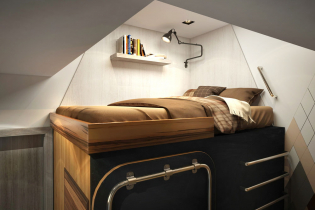 Design studio apartment 15 sq. m with everything you need for life