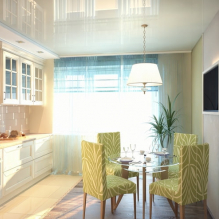 Design options for stretch ceilings in the kitchen-0