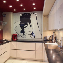 Design options for stretch ceilings in the kitchen-4