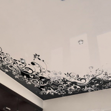 Design options for stretch ceilings in the kitchen-11