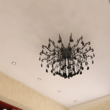 Design options for stretch ceilings in the kitchen-13