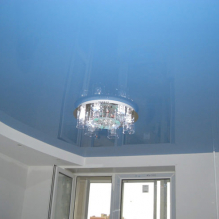 Design options for stretch ceilings in the kitchen-19