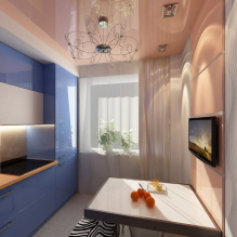 Design options for stretch ceilings in the kitchen-16