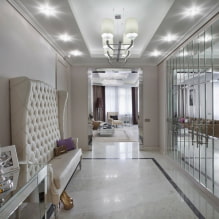 Mirror tiles in the interior: design features, photo-2