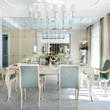 Mirror tiles in the interior: design features, photo-8