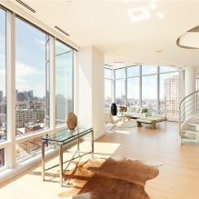 Interior design with panoramic windows-5