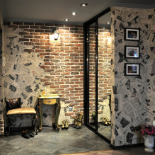 Decorative brick wallpaper: types, photos, design-3