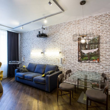 Decorative brick wallpaper: types, photos, design-5