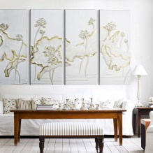 Modular paintings in the interior: 50 modern photos and ideas-1