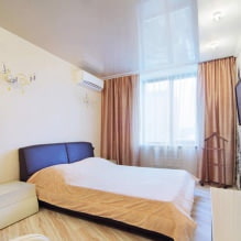 Stretch ceilings in the bedroom: 60 modern options, photo in the interior-7