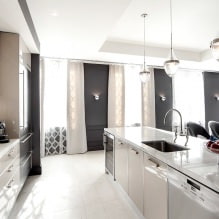 Interior in black and white: design features, 60 photos-3