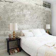 Bedroom design with gray wallpaper: 70 best photos in the interior-0