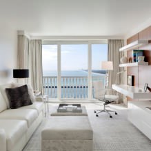 White and black and white wallpapers in the living room: 55 photos in the interior-2