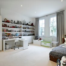 Curtains in the nursery: types, choice of color and style, 70 photos in the interior-3