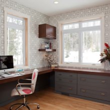 Gray wallpaper: combinations, design, choice of furniture and curtains, 101 photos in the interior-20