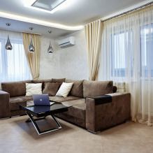 Curtains in the living room: 70 stylish photo ideas in the interior-18