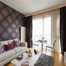 Curtains in the living room: 70 stylish photo ideas in the interior-6