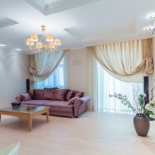 Curtains in the living room: 70 stylish photo ideas in the interior-7