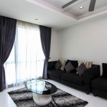 Curtains in the living room: 70 stylish photo ideas in the interior-16