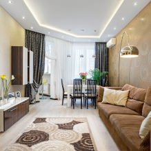 Curtains in the living room: 70 stylish photo ideas in the interior-3