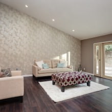 Beige wallpaper: design, combination, choice of curtains, 70+ photos in the interior-0