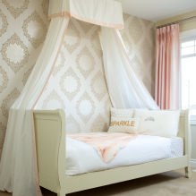 Beige wallpaper: design, combination, choice of curtains, 70+ photos in the interior-15