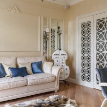 Beige wallpaper: design, combination, choice of curtains, 70+ photos in the interior-13