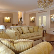 Beige wallpaper: design, combination, choice of curtains, 70+ photos in the interior-31