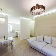 Beige wallpaper: design, combination, choice of curtains, 70+ photos in the interior-10