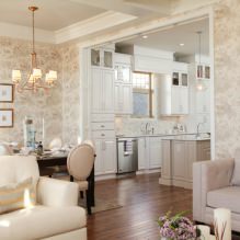 Beige wallpaper: design, combination, choice of curtains, 70+ photos in the interior-24