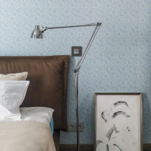 Design with blue wallpaper: pros and cons, combination, selection of curtains, 80+ photo-11