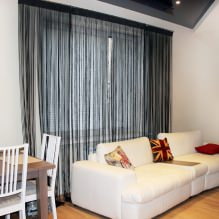 Filament curtains in the interior: features, types, overview of rooms, 65 photos-7