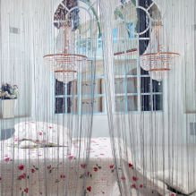 Filament curtains in the interior: features, types, overview of rooms, 65 photos-14