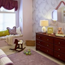 Purple wallpapers in the interior: types, design, selection of curtains, 70 photos-3