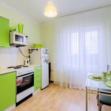 Green kitchen set: features of choice, combination, 60 photos-16