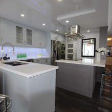 Glossy stretch ceilings: photo, design, views, color selection, room-by-room overview-19