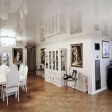 Glossy stretch ceilings: photo, design, views, color selection, room-by-room overview-34