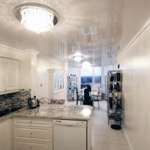 Glossy stretch ceilings: photo, design, views, color selection, room-by-room overview-41